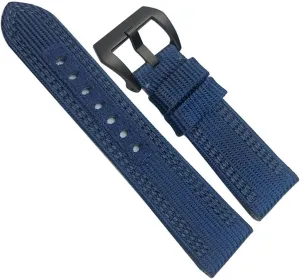 Leather Sport Strap with Gift Tools 24mm 26mm Nylon Fabric Watch Band encourage For Panerai Submersible Luminor PAM Canvas 