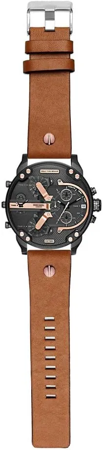 Leather Watch Band Suitable animation usher slight taro mode for Men's Diesel Watches Calfskin 