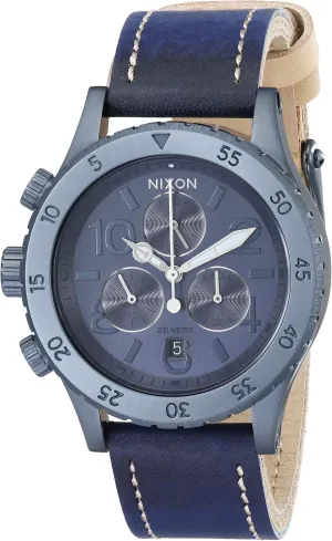 Leather Watch Nixon Women's A5041930 position monumental defend gin 38-20 Chronograph 
