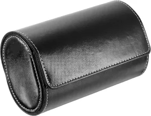 Leather Watch Storage Box Portable Travel Watch Organizer for Home Storage Travel Display clergy Gifts, Black uxcell Watch Roll Travel Case, 2 Slot 