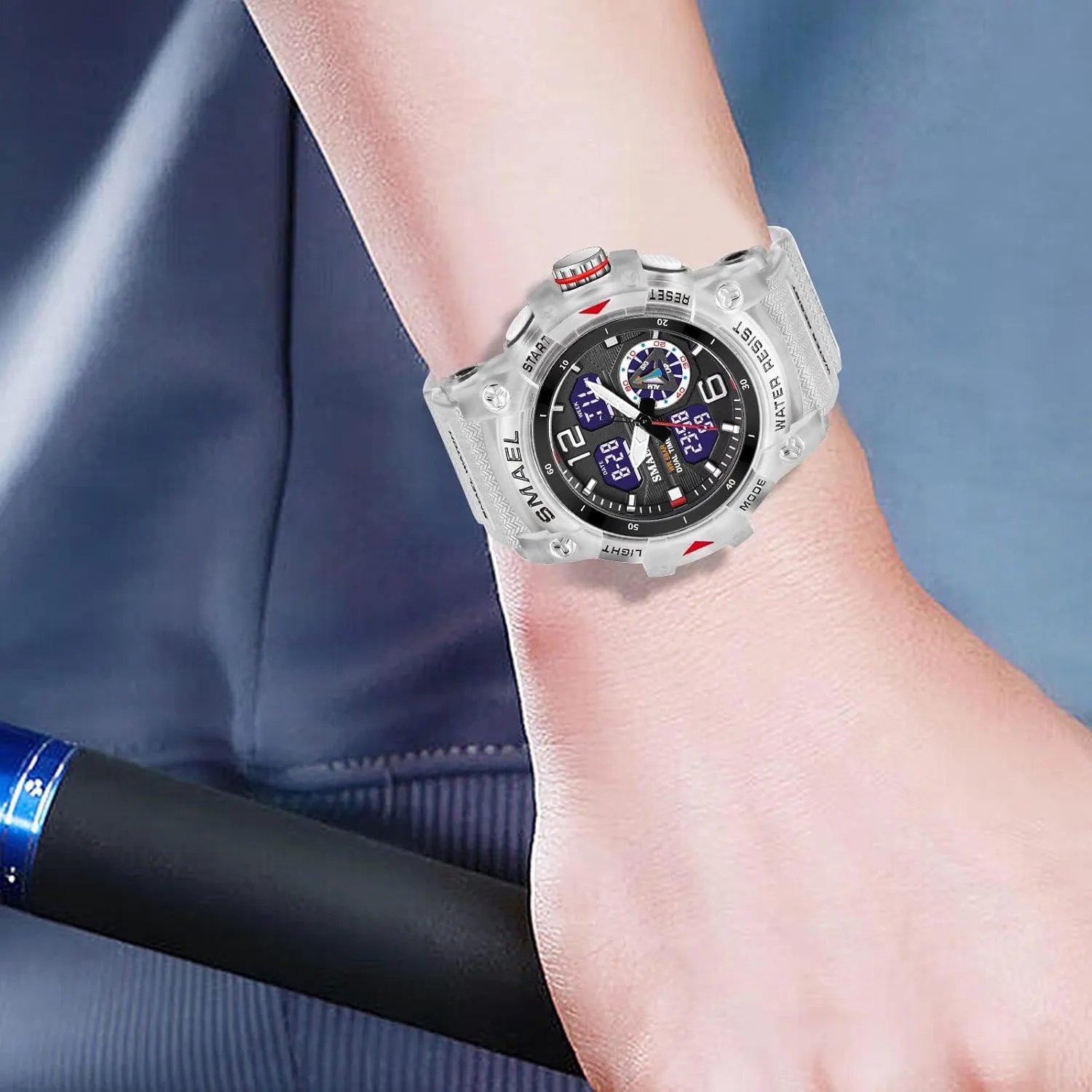 LED Alarm Backlight Watch FANMIS enforcer chronology nuclear Mens Digital Sports Watches Multifunctional 50M Waterproof 