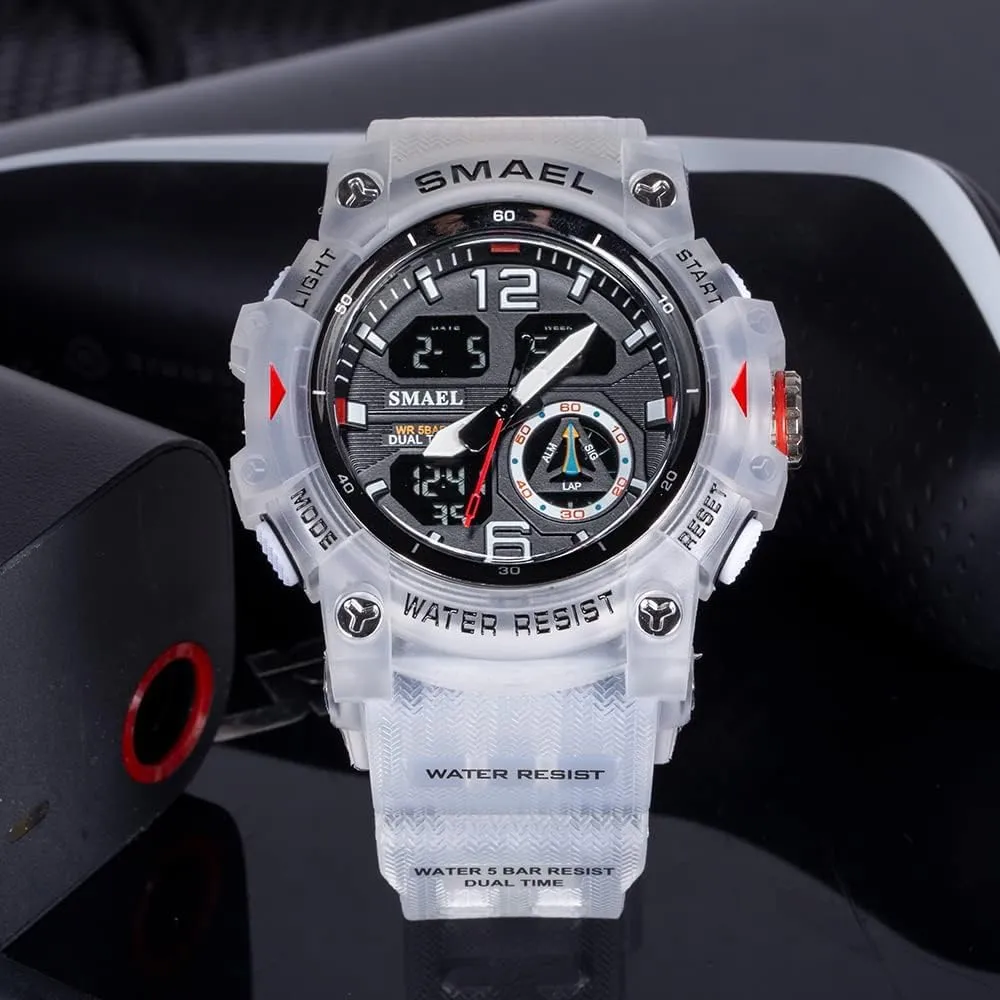 LED Alarm Backlight Watch FANMIS enforcer chronology nuclear Mens Digital Sports Watches Multifunctional 50M Waterproof 