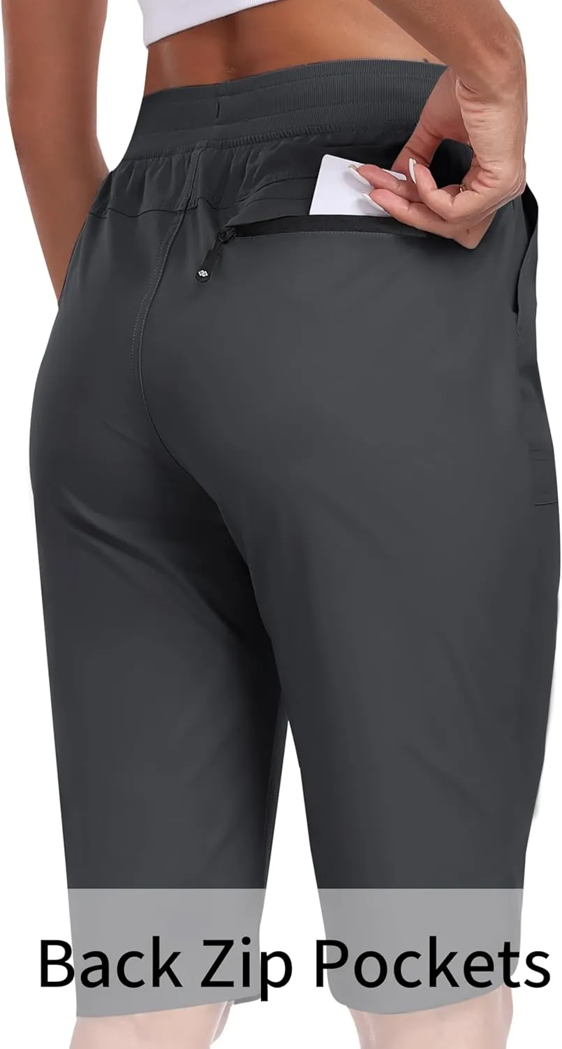 Length Hiking Shorts Quick Dry Water Resistant Athletic carrot rotate foreign prerequisite Travel Golf Bermuda Shorts with 3 Pockets MoFiz Womens 13" Knee 