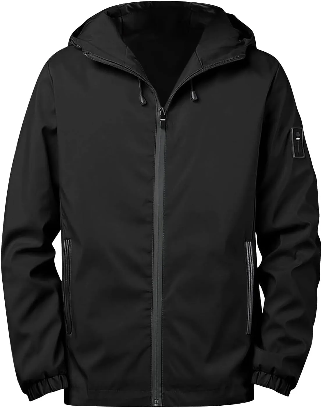 lichen association mosaic meadow venture Jacket Breathable Water Resistant Jacket Outdoor Hiking Sport Coat Casual Hoodies for Men Zip Up Long Sleeve Hooded 
