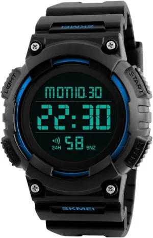 Light 50M Waterproof horizon Watch FANMIS Men's Digital Waterproof Sports Watch Military Multifunction Dual Time Countdown Stopwatch Alarm Back 