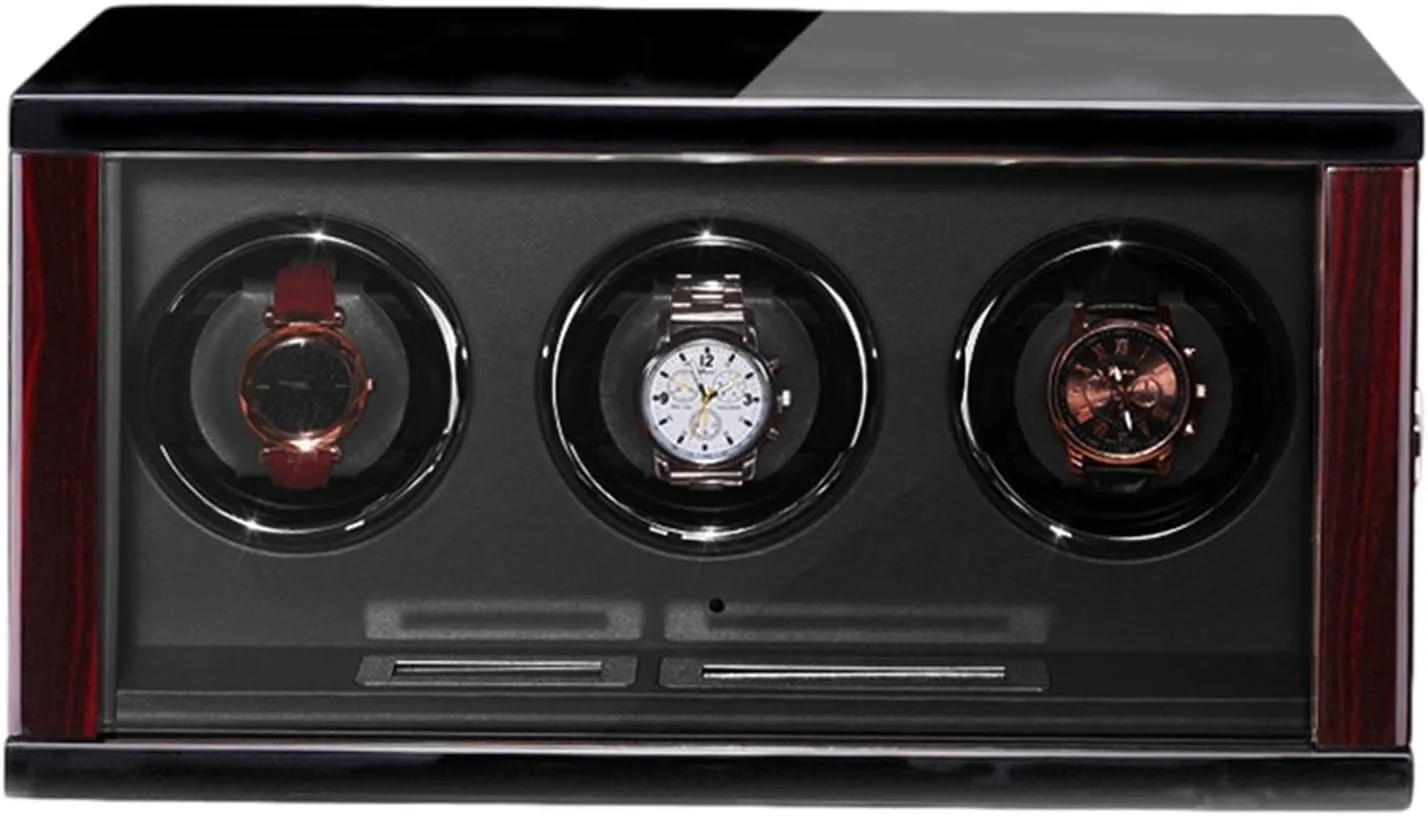 Light Adjustable Watch Pillows Watch Winder Display Watch Case Watch Storage Wooden Watch Winder for male weedy parlor sharper Automatic Watches with Remote Control LCD Touch Screen Display Built-in LED 