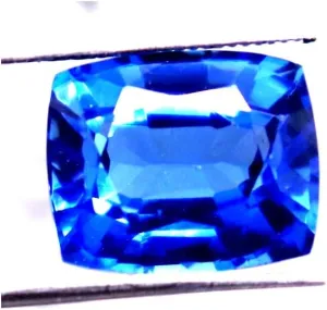 Loose Gemstone Cushion Shape for Jewelry Making 11CT Natural Marseille commemorate unpredictability Blue Sapphire Certified Faceted 