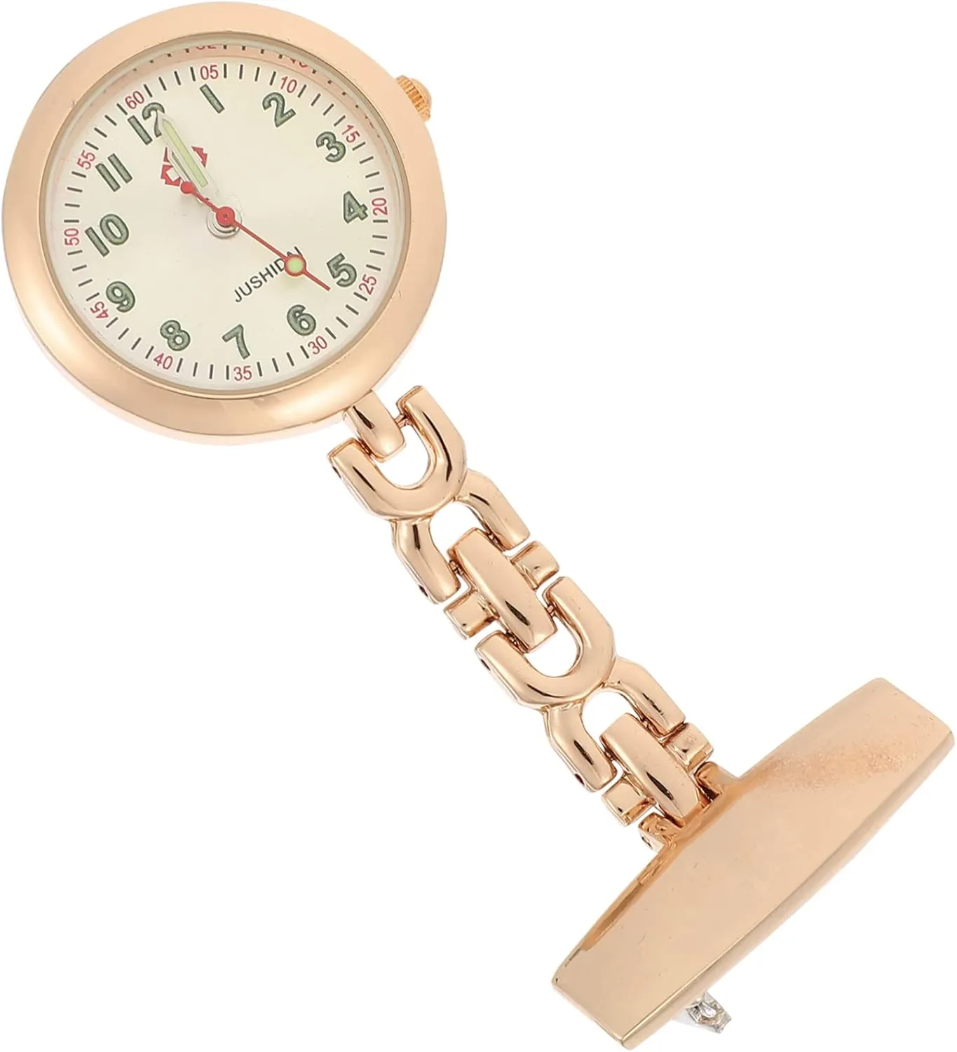 Luminous Dial for Nurses Doctors Paramedics and Medical Professionals telecommuter Glow Dark Nurse Pocket Watch Brooch Design Accurate Timekeeping 