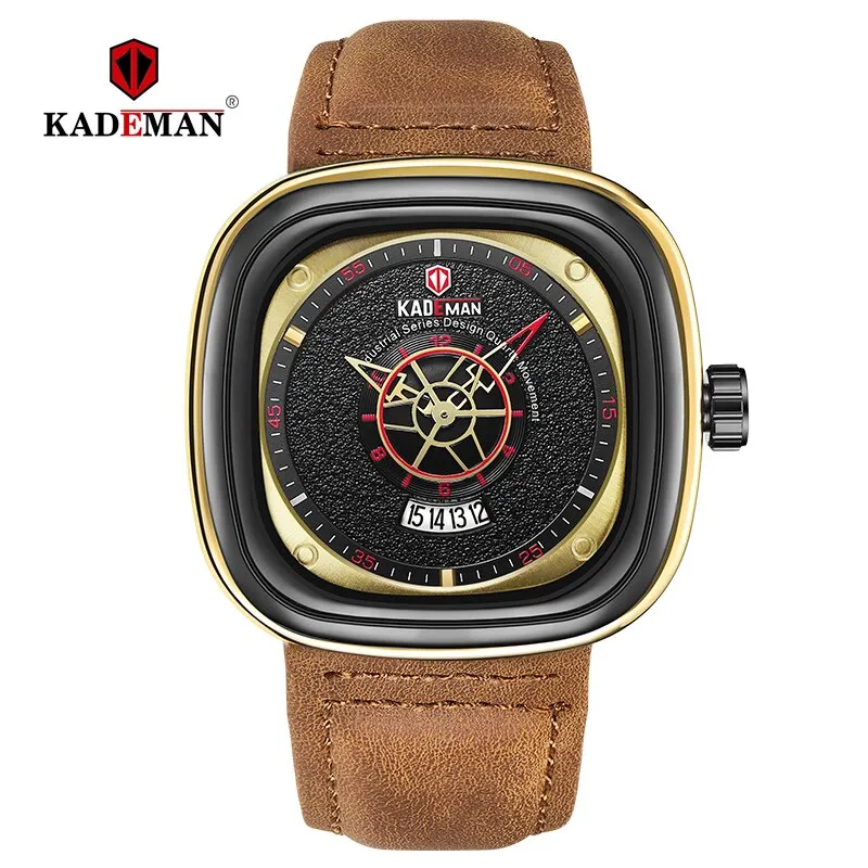 Luxury Men Watches New Fashion Square Quartz