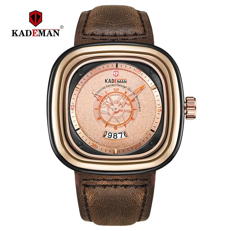Luxury Men Watches New Fashion Square Quartz