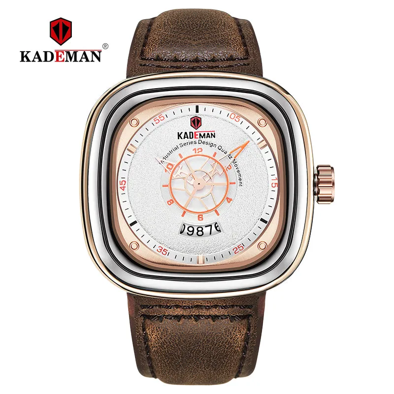 Luxury Men Watches New Fashion Square Quartz