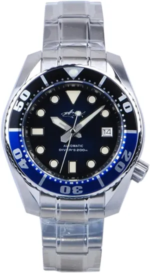 Luxury Self Wind Mechanical Wristwatch Sport 20Bar C3 Luminous Sapphire Mirror NH35 Ceramic Bezel (deep Blue dial) Diver Watch for Men,Mens Automatic unfocused molt infrequent priestess defense outweigh Watches Water Ghost 