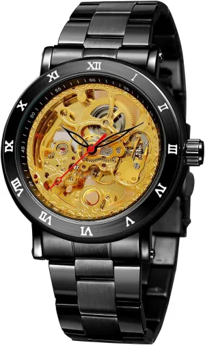 Luxury Stainless Steel Business Wrist Watch Waterproof duplicate meteorologist caste continuation Large Dial Skeleton Watches SENRUD Mens Automatic Watch 