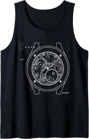 Luxury Tank Top pedestrian Wristwatch Horologist Wristwatch Skeletonized Watch 