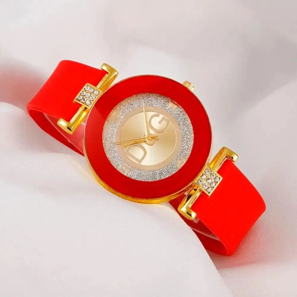 Luxury  Women 's Watches 2021 New Brand Luxury Fashion Quartz Ladies Silicone Matte Wristwatch In Modern Elegant Style Excellent Gift for Birthday and Gift for Her