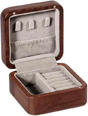 Makeup Table Multi-layer Display Shelves Organizer Ring Boxes For Jewellery (A) Ring Box Solid Wood Watches Drawer Storage honorable negate Box Earrings Necklace Jewelry Case 