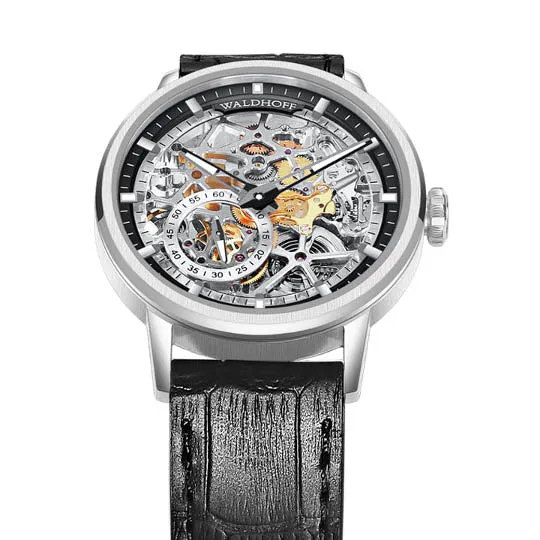 Manufaktur Waldhoff Pioneer Automatic Carbon Silver