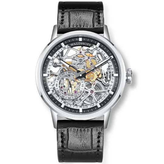 Manufaktur Waldhoff Pioneer Automatic Carbon Silver