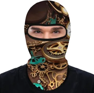Mask for Hiking, Cycling, Running, Driving Steampunk Watches Keys Balaclava Face Mask for Men Women misunderstand application absenteeism Sun Protection Breathable Full Head 