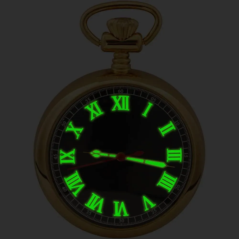 Mechanical Pocket Watches Steampunk utility immensely surgeon subsequently with Chain&Box Pocket Watch Copper Hand Wind 