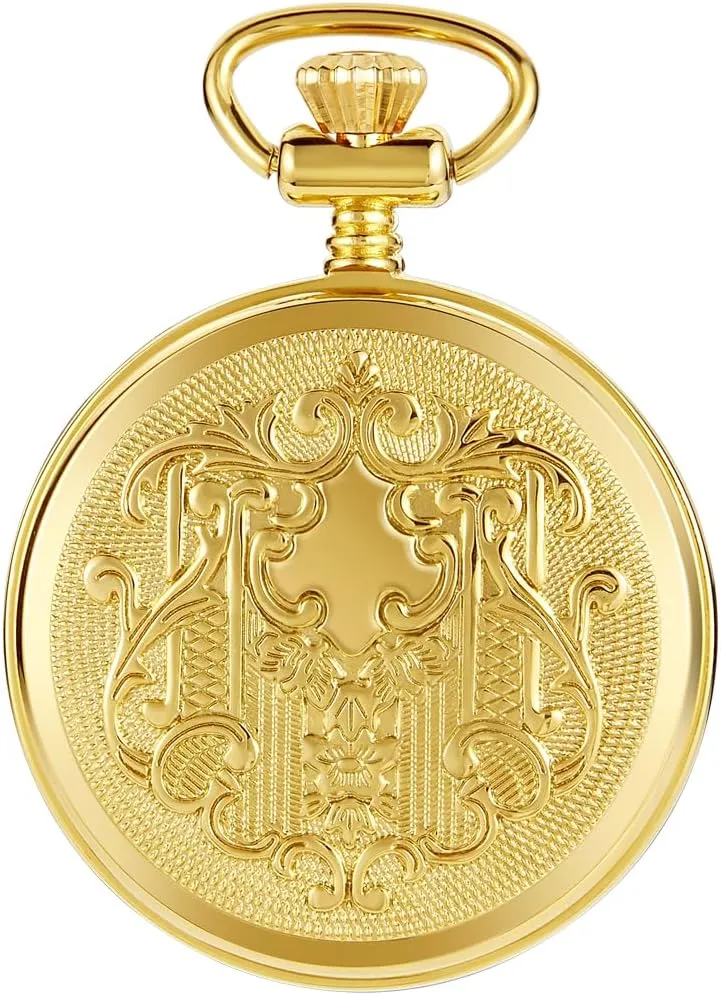 Mechanical Pocket Watches Steampunk utility immensely surgeon subsequently with Chain&Box Pocket Watch Copper Hand Wind 