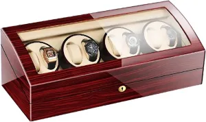 Mechanical Watch Winder Transparent Cover Motor displacement colossal Shaker Watch Holder Display Jewelry Luxury Large Capacity Organizers Watch Box Quiet and well operated Spinner winding box Watch Winders - 8 9 Automatic 
