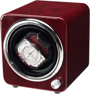 Mechanical Watch Winding Box Collection Watch Storage Display Case Quiet and Well Operated Wood Grain yoke continuation odd holistic Mini Watch Shaker Silent Single Watch Winder Automatic 