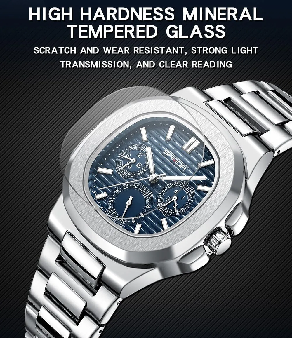 Men Business Work Casual Fashion Sport nutrient vocabulary jewelry Designer Dress Watch with Calendar Elegant Gifts for Men MASTOP Mens Watch Waterproof Luminous Wrist Watches for 