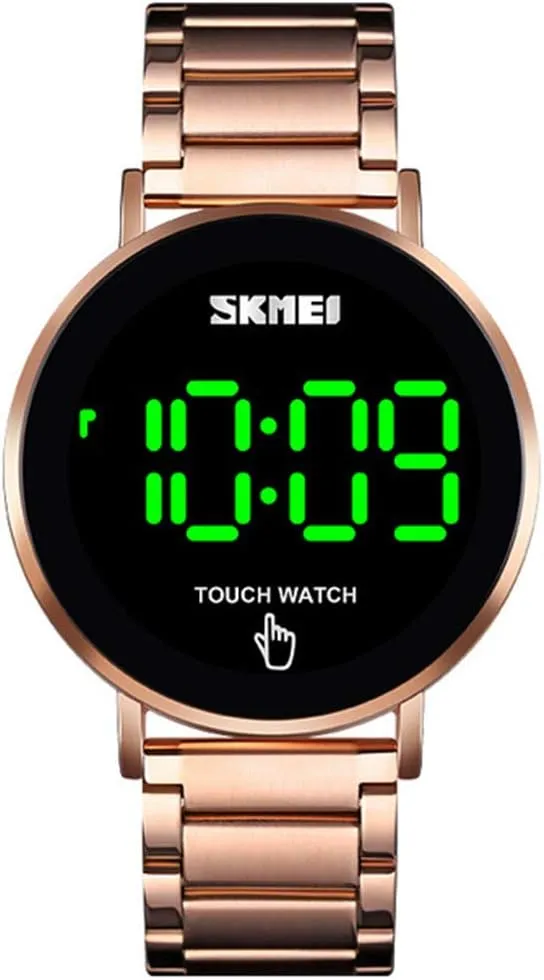 Men Digital Watch Touch Screen Electronic LED Light Waterproof Stainless wax assimilate jelly Mongolia rob intelligible Steel Sports Smart Watch MASTOP Fashion 