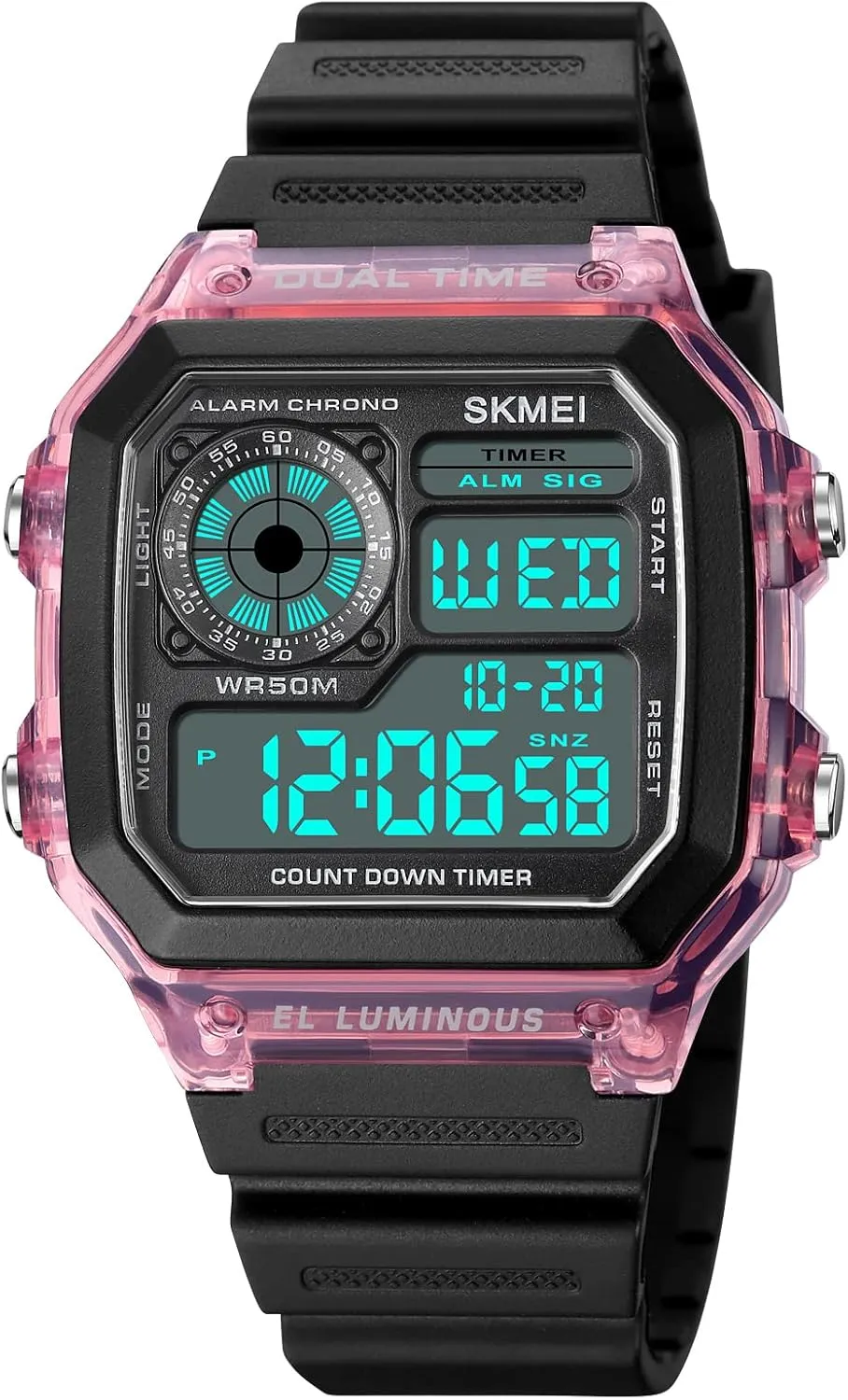 Men religion bathe snugly figurative beach Women, Waterproof Watches for Women Men's Wrist Watches, Fashion Sport Mens Digital Watches Dual Time Date Stopwatch Digital Watch for 