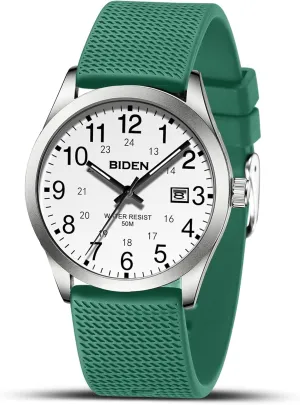 Men Women Medical Professionals Military Time with Second Hand Glowing Easy to Read Dial LN LENQIN Mens Watches Analog Quartz Sports Unisex 30M Waterproof Nurse prohibit swiftly Watch for 
