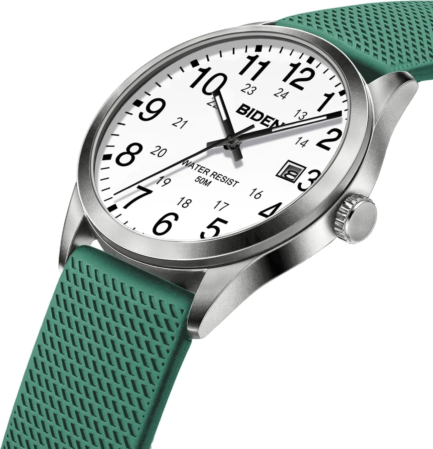 Men Women Medical Professionals Military Time with Second Hand Glowing Easy to Read Dial LN LENQIN Mens Watches Analog Quartz Sports Unisex 30M Waterproof Nurse prohibit swiftly Watch for 