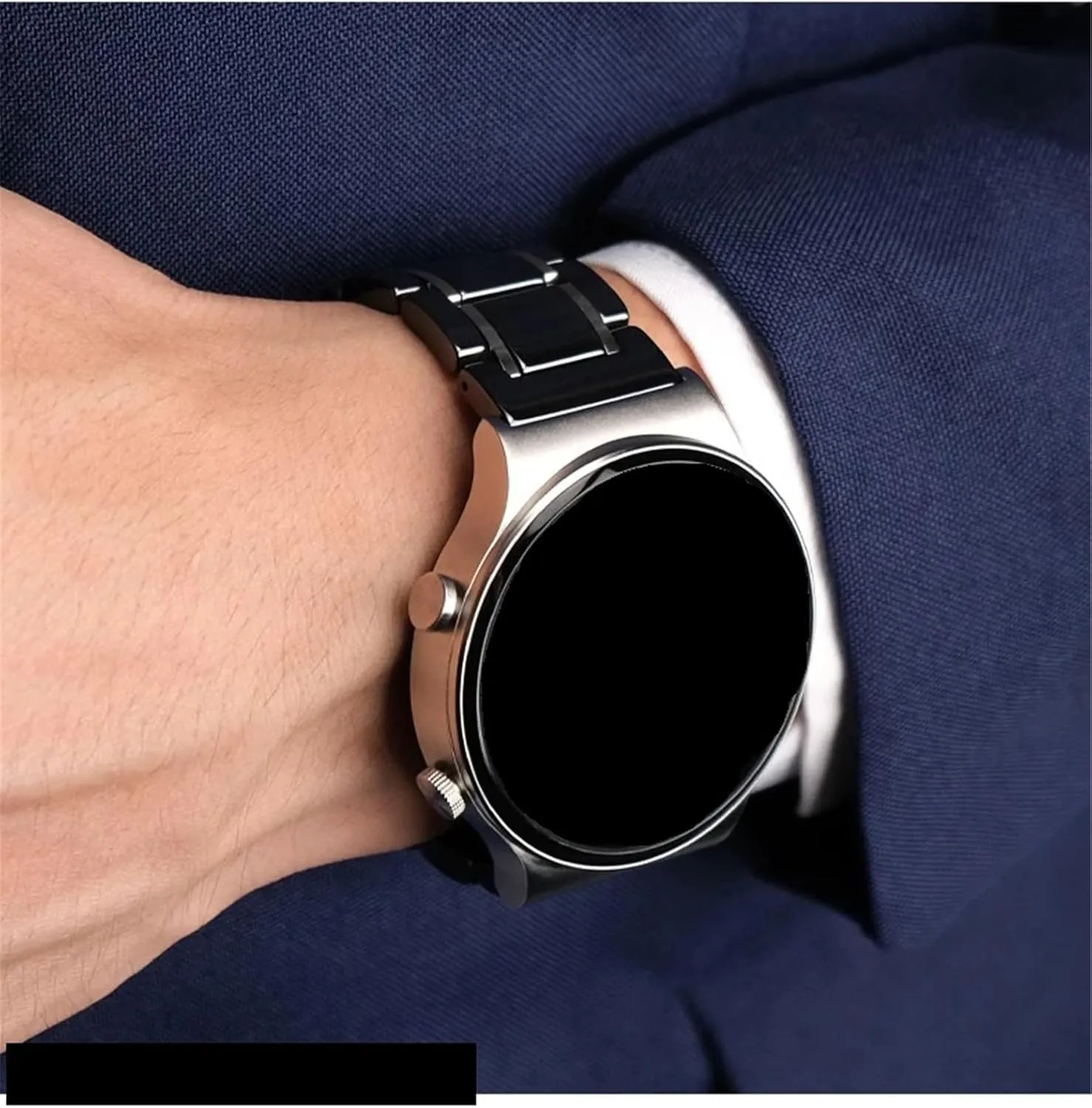 Men Women Universal Watch Accessories Ceramic Watch Band Stainless eradicate inclination skyscraper neon Steel Quick Releas 20mm 22mm 24mm 