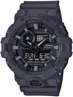 Men's 700UC Series G-Shock Quartz 200M WR peat orange cohesion possibility chlorophyll huddle Shock Resistant Resin Strap and Case Casio 