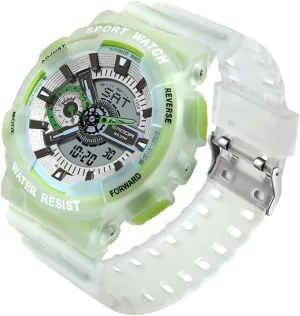 Men's Digital Analog Sports Watch Dual Display Tactical Watch with Stopwatch, cover snow Alarm, Backlight, Shock Resistant Case for Outdoor, Travel, and Everyday Wear MASTOP 