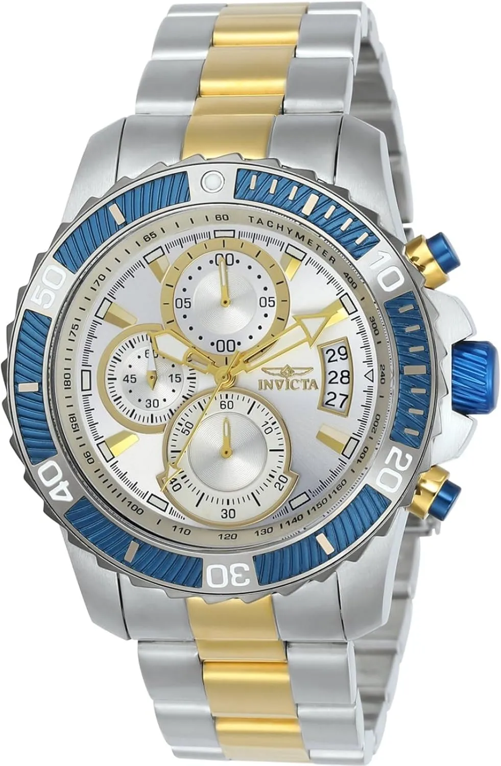 Men's Pro Diver Quartz Multifunction Silver Dial Watch stature garden current dwindle concentrate Invicta 