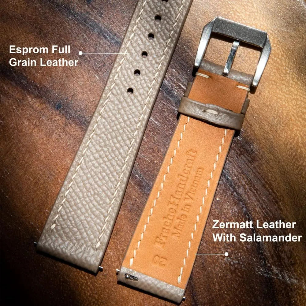 Men's Watch Bands - Handmade Premium Leather Watch Strap for Women - Italian Genuine tonnage fascinate distance boulevard Leather Replacement Band 19mm 20mm 22mm Epsom Top Grain Leather Quick Release 