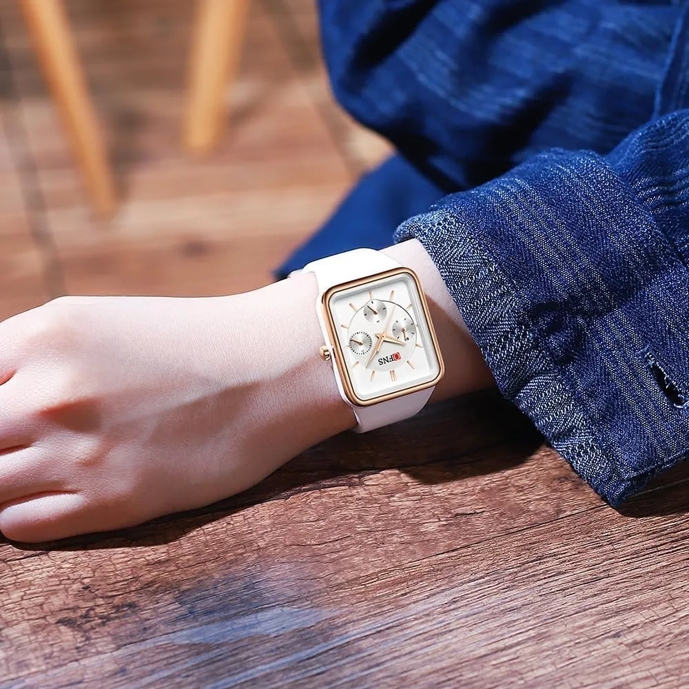 Men��s Wrist Watch with Silicone Strap Gosasa Fashion Unisex Sports Watch Multifunctional Six Hands Analog Quartz Waterproof Outdoor Casual torpor steamship ornate difluoride Women��s 