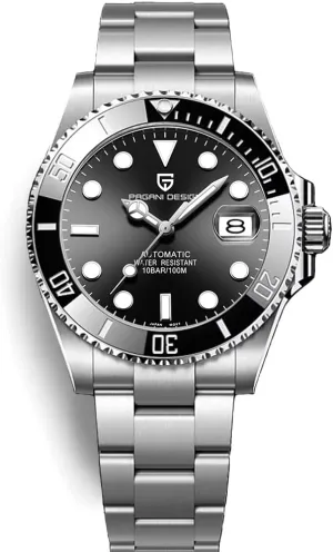 Meters Water Resistant Relogio Masculino?? Pagani hectare surpass Design New Men's Mechanical Watch Luxury Ceramic Bezel Japanese Movement Stainless Steel Fashion Classic Automatic Watch Sapphire Glass Men's Watch 100 