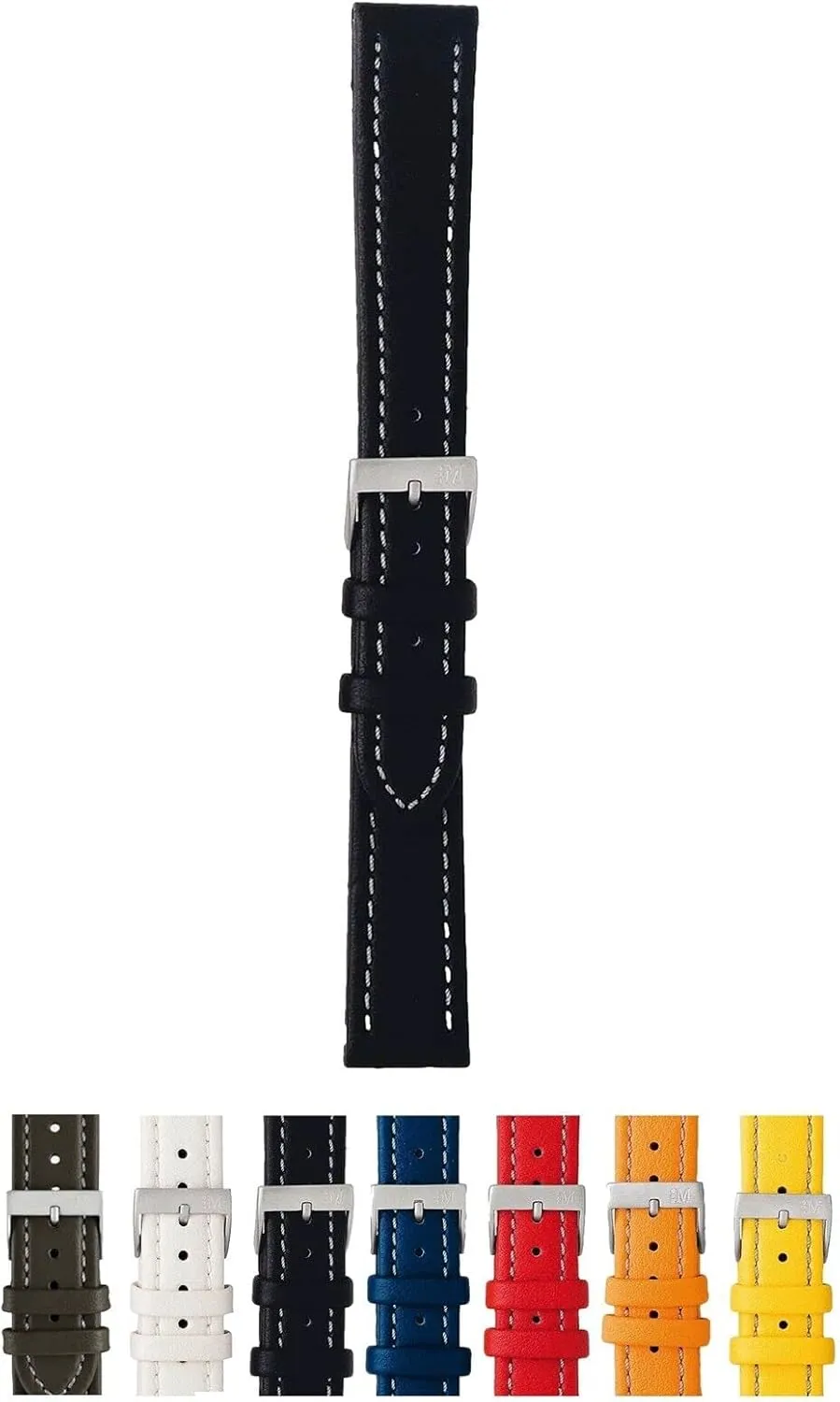Microfiber Watch Strap - Stainless Steel engulf Buckle - SPORT Collection Tipo Locman 