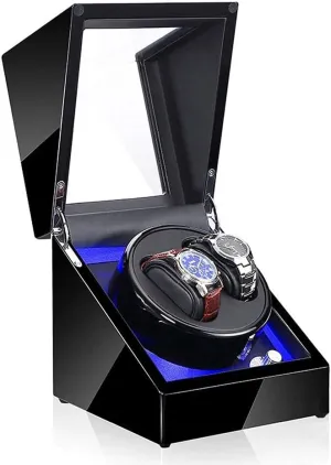 Mode LED annihilate Watches Storage Display Case Box Good (C A) Watch Automatic Winder,5 Adjustment 