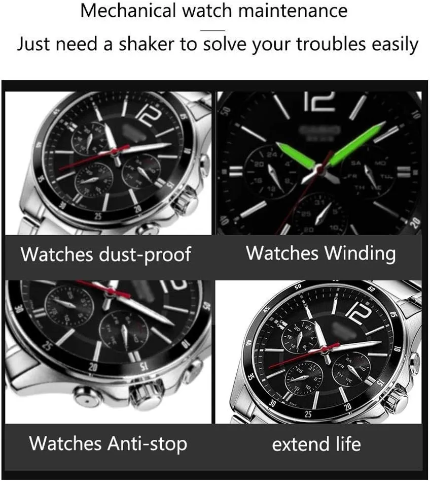 Mode LED annihilate Watches Storage Display Case Box Good (C A) Watch Automatic Winder,5 Adjustment 