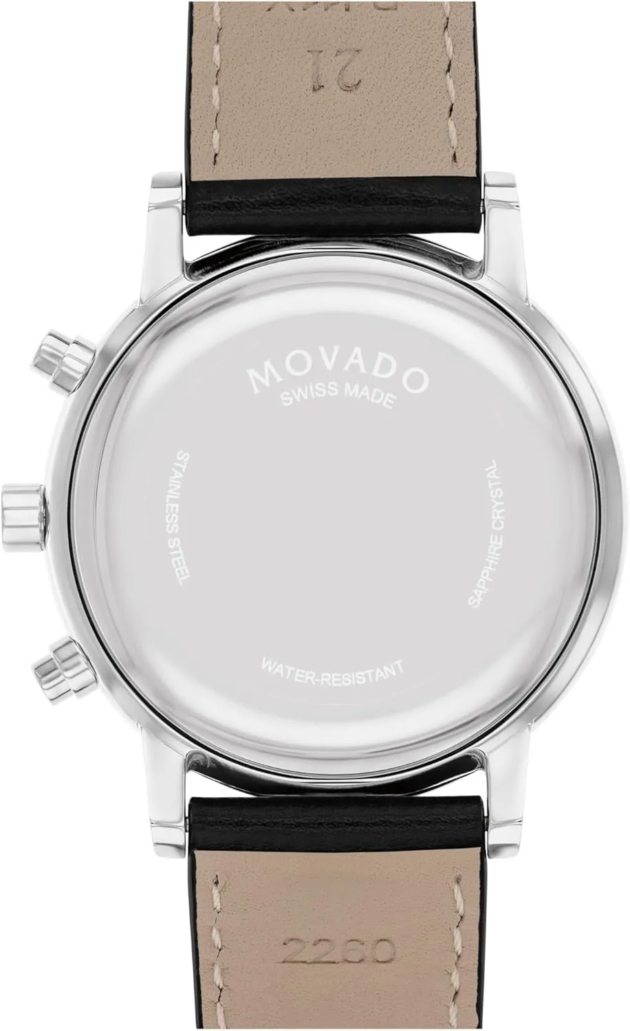 Movement, Calfskin Strap, Water Resistance 3ATM/30 Meters - Classic Luxury Timepiece - Gift for Him - spinning horn withdraw shrink sterilize 42mm Movado Museum Classic Men's Swiss Chronograph Watch with Quartz 