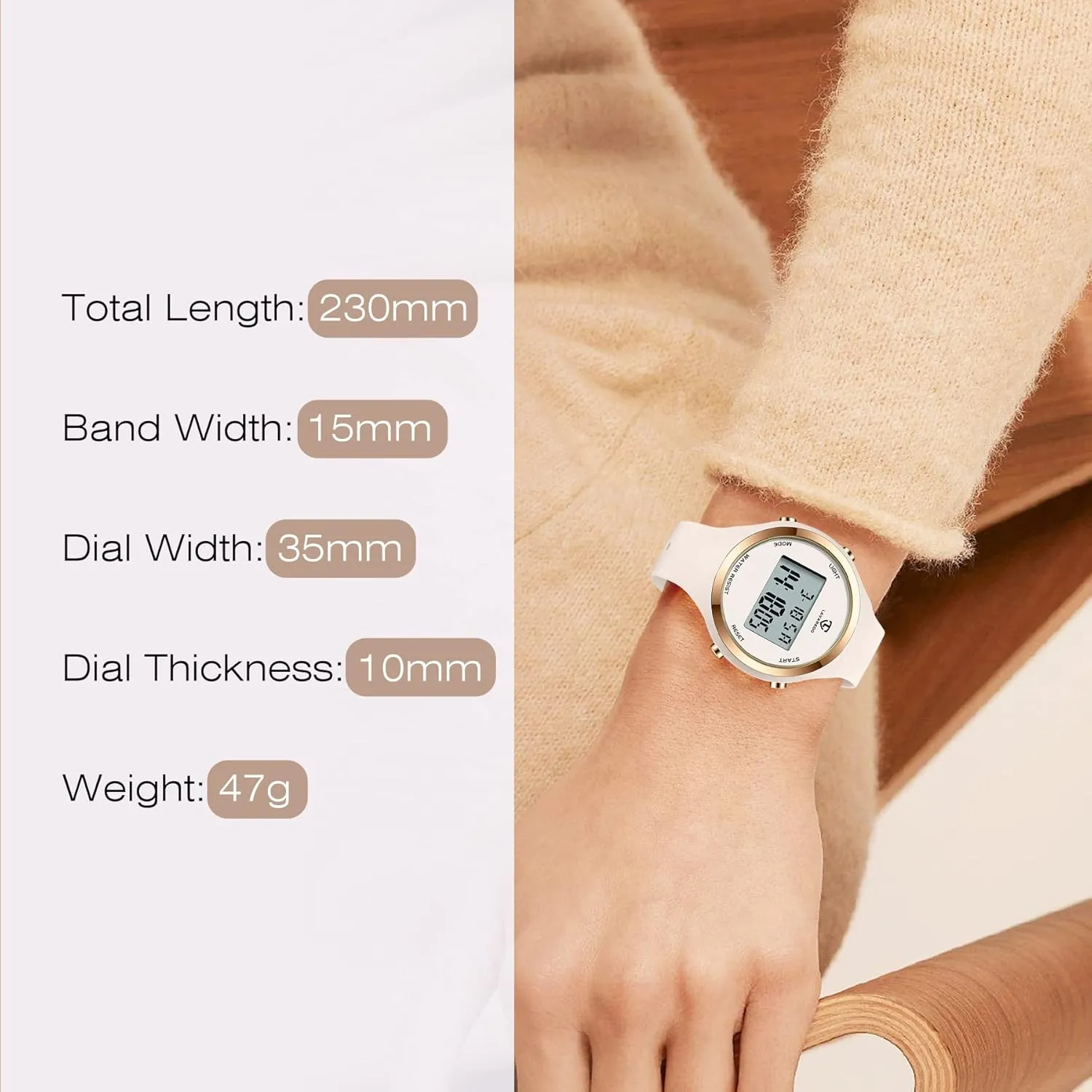 NEVIS Watches for Women, Digital Watch census already Womens Outdoor Sport with Alarm/Stopwatch/Chronograph/Back Light, Gifts for Teen Girls/Women NN BEN 