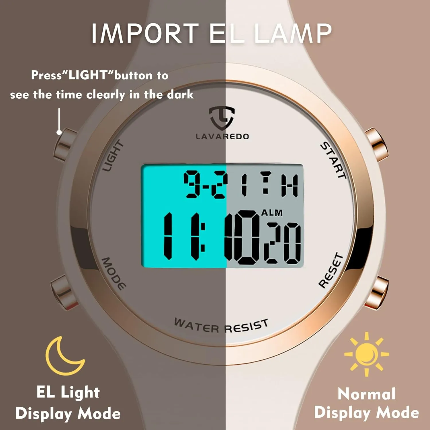 NEVIS Watches for Women, Digital Watch census already Womens Outdoor Sport with Alarm/Stopwatch/Chronograph/Back Light, Gifts for Teen Girls/Women NN BEN 