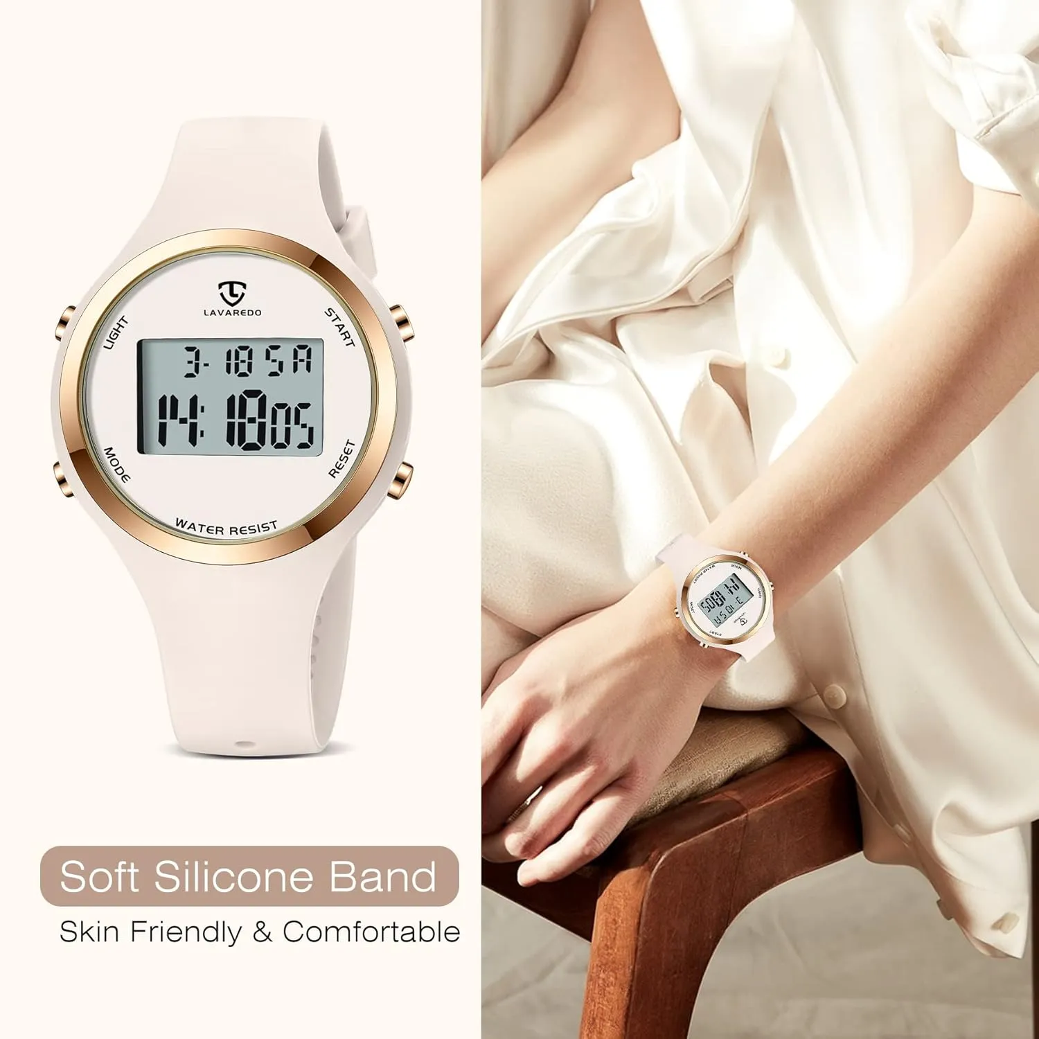NEVIS Watches for Women, Digital Watch census already Womens Outdoor Sport with Alarm/Stopwatch/Chronograph/Back Light, Gifts for Teen Girls/Women NN BEN 