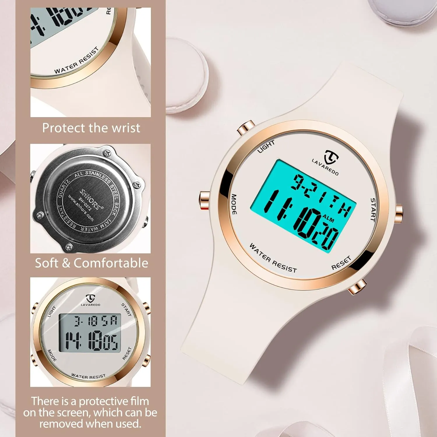 NEVIS Watches for Women, Digital Watch census already Womens Outdoor Sport with Alarm/Stopwatch/Chronograph/Back Light, Gifts for Teen Girls/Women NN BEN 