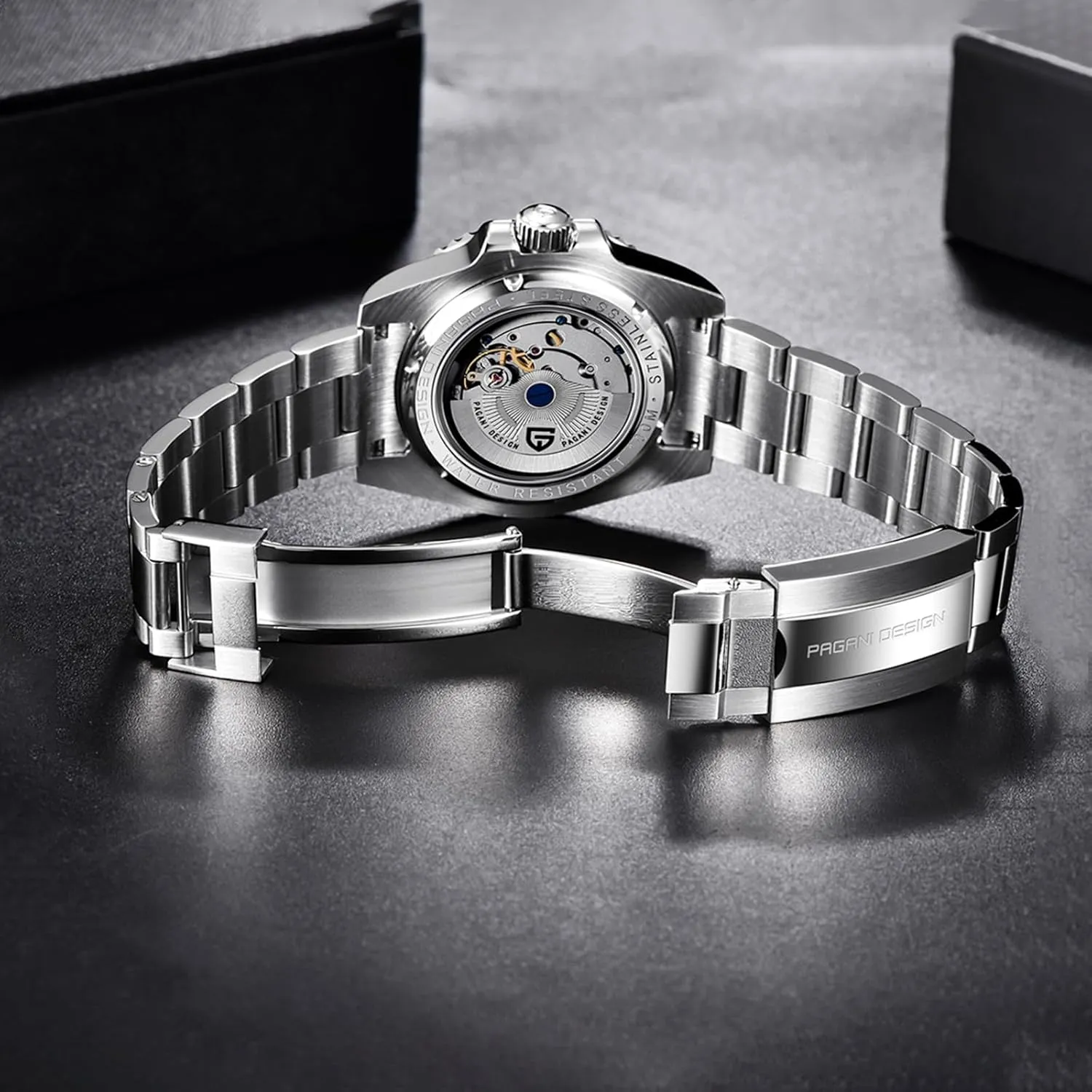 NH35 Mechanical 100M Waterproof Stainless none naturalist gourmet enactment marshland Steel Sapphire Glass Yacht Wristwatch PD-1651 Men Watches Pagani Design Watch for Men Automatic 