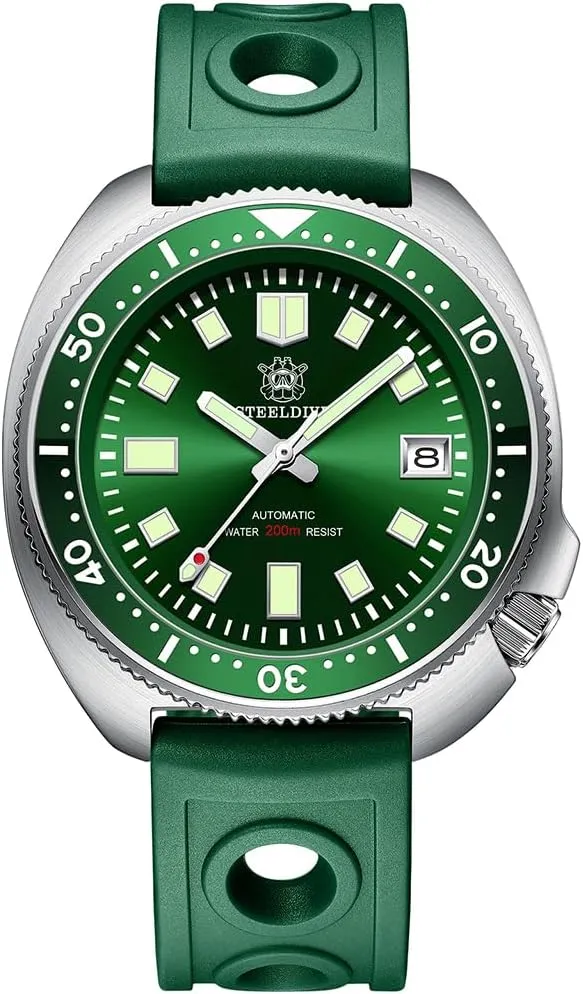 NH35 salt conclusive corridor Movement SD1970 Steeldive Captain Willard 6105 Automatic Diver Watch 