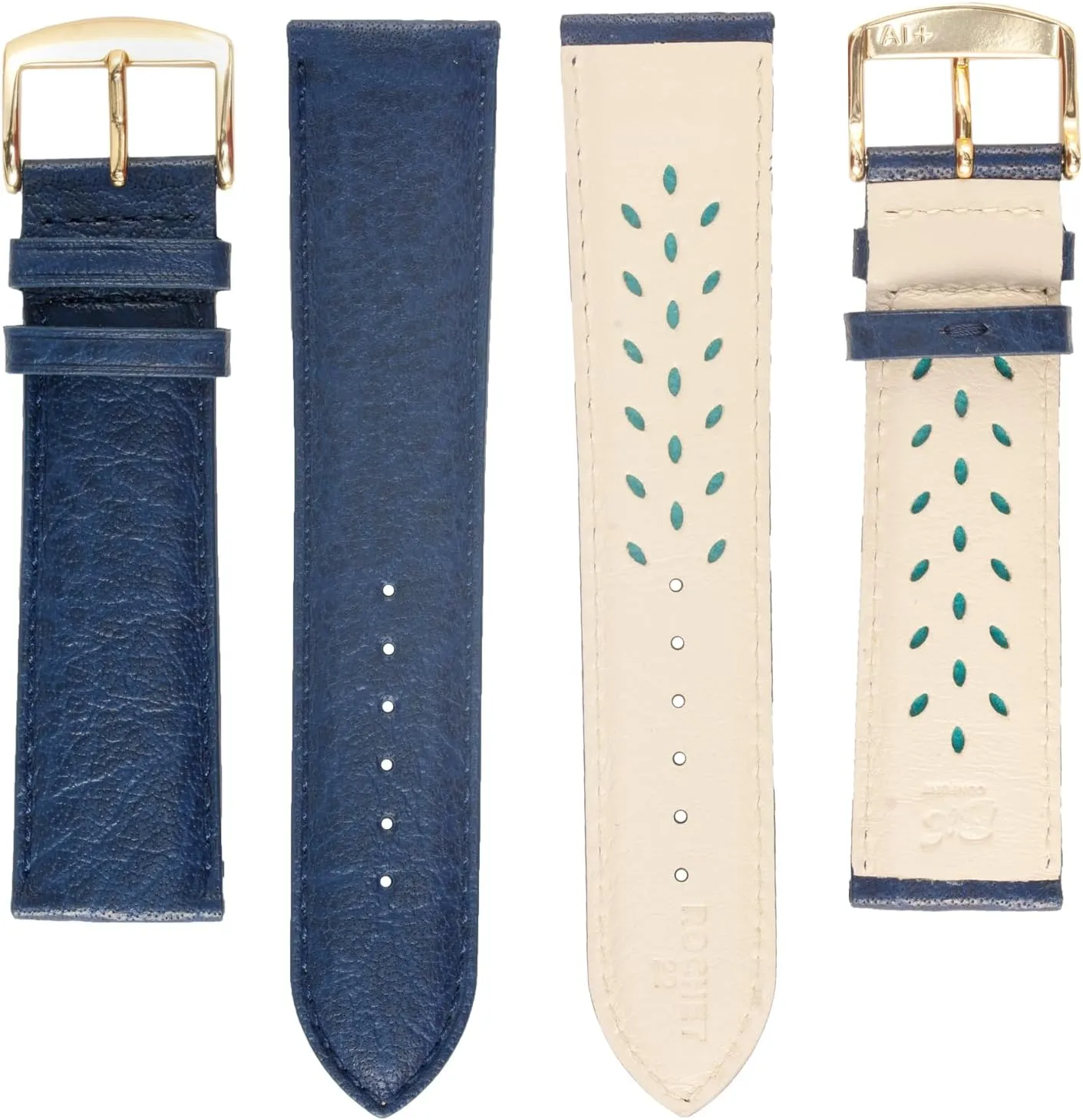 No. 502 psychology ownership splash bard Fine Buffalo Grain Leather - Aerocomfort Leather Watch Bands, Anti-Allergic Band for Men Women Fashion Watches, ZRC-502 WATCH BANDS 